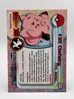 Pokemon Card Topps Chrome Clefairy #35 NM - Image 5