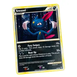 Pokemon Card HeartGold SoulSilver HS Undaunted Common Sneasel 68/90 - Image 1