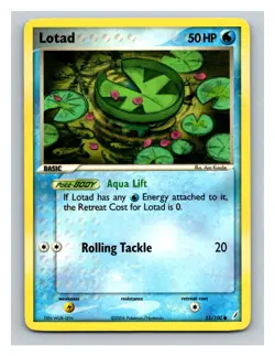 Lotad #55/100 Crystal Guardians Pokemon Trading Card TCG Nintendo 2006 - Image 1
