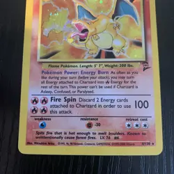 Pokemon TCG Charizard Base Set 2 Holo Rare Card 4/130 MP - Image 5