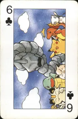 Vintage Pokemon Pocket Monsters Playing Cards #6 of ClubsPikachu Mew Charmander - Image 1