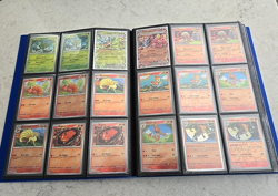 POKEMON Twilight Masquerade Complete Base Set Binder w/ Reverse Holo - 323 Cards - Image 5