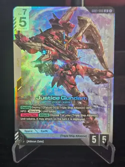 Gundam Card Game - Justice Gundam - Newtype Rising - GD01-066 LR - NM - Image 1