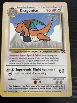 #149 Dragonite pokemon the first movie promo card. 1999 wizards. LP - Image 1