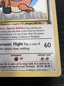 #149 Dragonite pokemon the first movie promo card. 1999 wizards. LP - Image 4