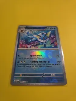 Vaporeon Pokeball | 022/131 Holo Textured Card Rare | Prismatic Evolutions NM/M - Image 2