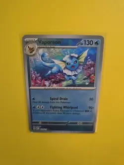 Vaporeon Pokeball | 022/131 Holo Textured Card Rare | Prismatic Evolutions NM/M - Image 3