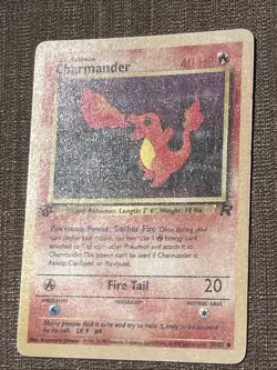 Charmander 50/82 Team Rocket 1st Edition Pokemon Card TCG Common Lightly Played - Image 2