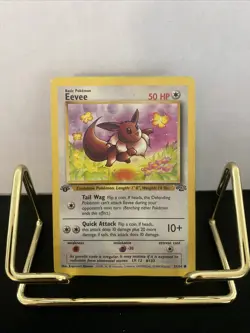1st Edition Eevee 51/64 Jungle Set Rare Vintage 1999 Pokemon Card - Image 1