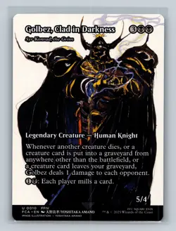 MTG - Golbez, Clad in Darkness - 10 - FINAL FANTASY: Through the Ages - NM - Image 1