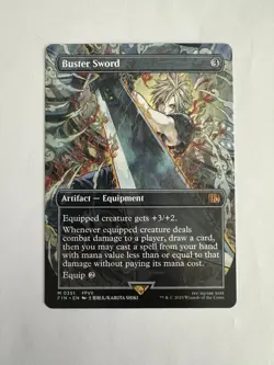 BRAND NEW BORDERLESS Buster Sword | Regular | Magic: the Gathering Final Fantasy - Image 1