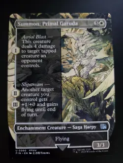 Summon: Primal Garuda NM BORDERLESS Final Fantasy MTG FREE SHIPPING - Image 1