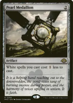 MTG Pearl Medallion Normal NM Modern Horizons 3 Magic 294 - Image 1