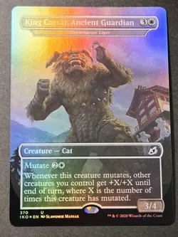 King Caesar, Ancient Guardian - Huntmaster Liger #370 (Foil) NM Ikoria Magic MTG - Image 1