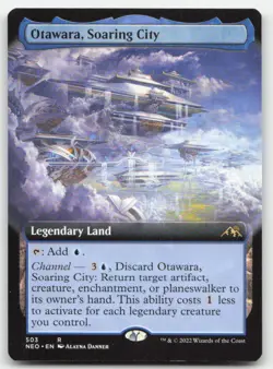 MTG Kamigawa: Neon Dynasty #503 Otawara, Soaring City (Extended Art) NM - Image 1