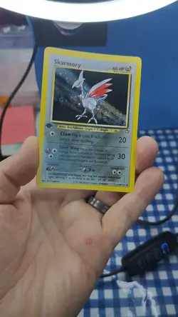 Skarmory #13/111, (SWIRL) 1st Edition Neo Genesis Holo Rare, Vintage Pokemon, NM - Image 2