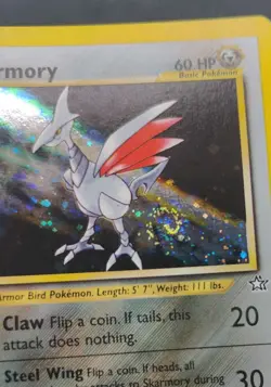 Skarmory #13/111, (SWIRL) 1st Edition Neo Genesis Holo Rare, Vintage Pokemon, NM - Image 3