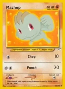 Machop (#073/105) - 1st Edition E - Neo Destiny LP Pokemon - Image 1