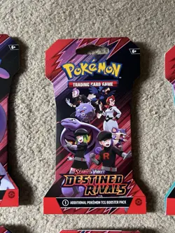RARE Pokemon Scarlet and Violet Destined Rivals Sleeved Booster Pack Bundle 10X! - Image 4