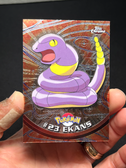 Topps Chrome Pokemon Seies 1 #23 Ekans LP - Image 1