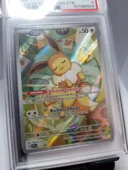 👀Pokemon Eevee PSA 9 MINT Prismatic Evolutions Promo #173 - Image 2