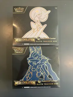 Mega Evolution Gardevoir & Lucario Pokemon Center ETB Elite Trainer Box Set Of 2 - Image 1