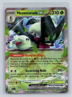 Meowscarada ex #015/193 SV02: Paldea Evolved Pokemon TCG - Image 1