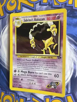 2000 SABRINA'S ALAKAZAM 16/132 GYM CHALLENGE HOLO RARE POKEMON TCG HP/DMG - Image 3