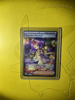 Pokemon TCG Mega Evolutions Acerola’s Mischief SIR 183/132 Near Mint - Image 1