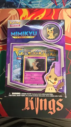 POKEMON 2017 SUN MOON MIMIKYU Pin Collection Box with XY Booster - Image 2