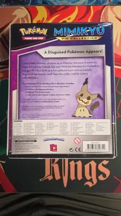 POKEMON 2017 SUN MOON MIMIKYU Pin Collection Box with XY Booster - Image 3