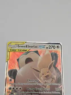 Pokemon Eevee & Snorlax GX 120/181 Sun and Moon Team Up Tag Team Edition - Image 4