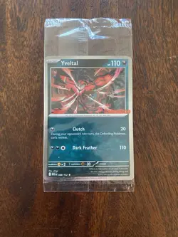 Sealed Yveltal 088/132 Holo Mega Evolution Pokemon Tcg GAMESTOP STAMPED PROMO! - Image 1