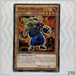 Power Breaker - WGRT-EN037 - Common Limited 1st Edition Yugioh - Image 1