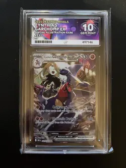 Graded Pokemon Card - Cynthia’s Garchomp EX 232/182 Ace 10 Perfect Subgrades - Image 1