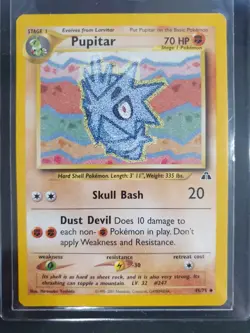 Pupitar 45/75 - Neo Discovery Set - Pokemon Card - Excellent Condition - Image 1