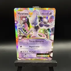 Pokemon Mewtwo EX TCG Holo Ultra Rare Card Evolutions 52/108 NM Condition - Image 1
