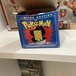 1999 Pokemon Charizard Burger King 23K Gold Plated Card w/ Pokeball NIB - Image 1