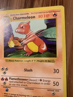 CHARMELEON - 24/102 - Base Set Pokemon TCG Card Vintage 1999 - Image 5