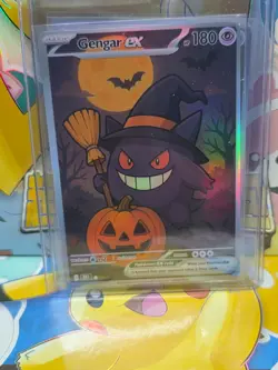 HandMade Per Order PokeTeamLegends Pokemon Card Holo PTL977 Halloween Gengar - Image 1