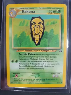 Kakuna 41/75 - Neo Discovery Set - Pokemon Card - Excellent Condition - Image 1