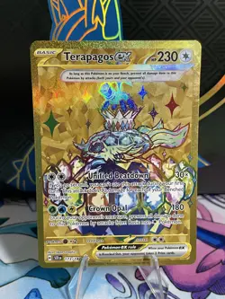 Pokemon TCG Terapagos EX 173/142SV07: Stellar Crown Hyper Rare Holo Card - Image 1