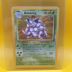 Pokemon Nidoking Base Set Holo Rare Card 11/102 Shadowless Never Played 🔥🔥🔥 - Image 1