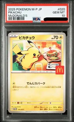 PSA 10 PIKACHU PROMO 020/M-P McDONALD'S 2025 Pokemon card 2SET - Image 1