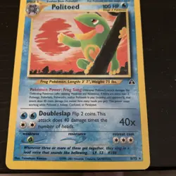 Politoed Pokemon Card 8/75 Holo Rare Great Condition - Image 1