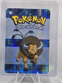Tauros #128 - Vintage Vending Machine Prism Sticker 2000 - Pokemon Card - Image 1