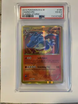 Pokemon 2013 B&W Plasma Storm #136 Charizard Trading Card PSA 4 - Image 1