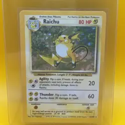 Pokemon Card - Raichu 14/102 Base Set Holo Rare WOTC 1999 Never Played 🔥🔥🔥 - Image 1