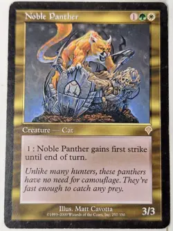 Noble Panther - Invasion - Magic the Gathering MTG Nice! - Image 1