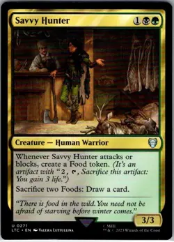 Savvy Hunter 0271 - MTG - LTR: Tales of Middle-Earth Commander UnCommon - Image 1